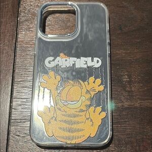 Black and Gold Garfield iPhone Case with Precise Cutouts